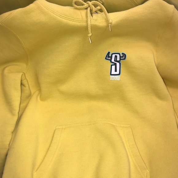 Mustard Yellow Stüssy Sweatshirt - Picture 4 of 6